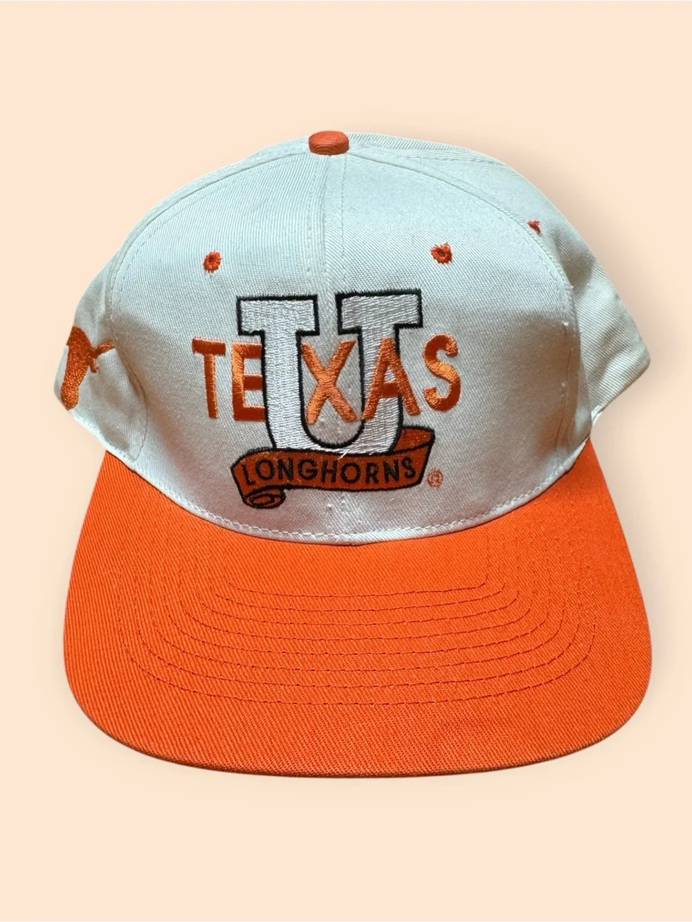Vintage 1990s Texas Longhorns SnapBack Hat Vtg 90s UT